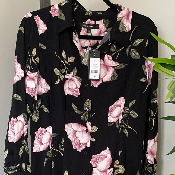 Dynamite Long Flower Dress - Picture 2 of 2